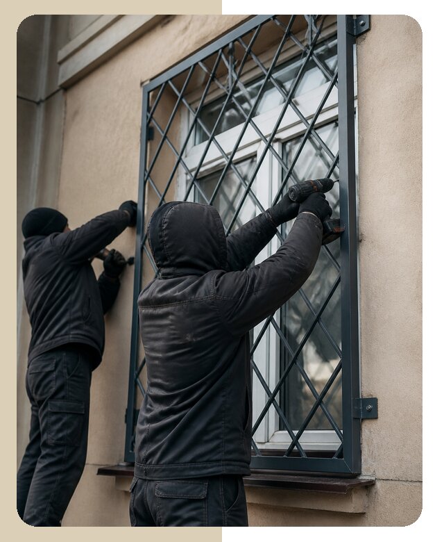 Установка антивандальных решеток на окна в Назарово